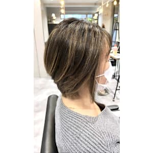 30代/40代/50代/白髪ぼかし/ハイライト/ボブ