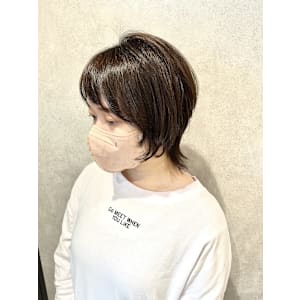 30代/40代/50代/マッシュ/ウルフカット/顔周り