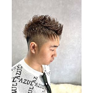 メンズオススメ☆アッシュカラー☆ソフトジェットモヒカン☆