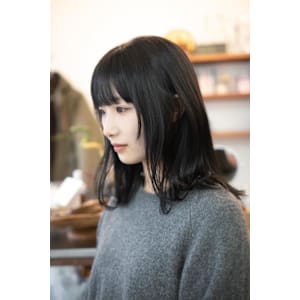 アッシュブラック/髪質改善