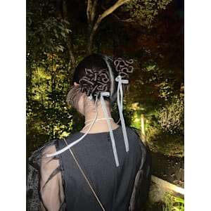 ヘアアレンジ/ うねうねヘア/ ツインアレンジ/カチモリ