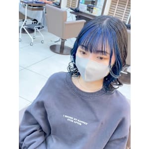 フェイスフレーミング　ネイビーブルー