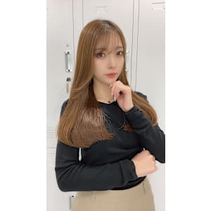 美髪ストレート シースルーバング