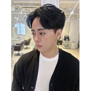 メンズ/眉毛/ニュアンスパーマ/ショート/パーマ