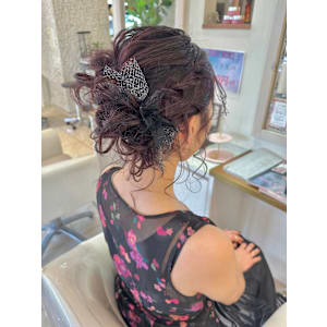 結婚式、パーティーに　ヘアセット　ヘアアレンジ 