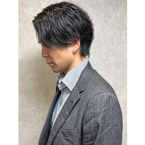 ツイスパ マッシュ 束感 30代 40代 メンズパーマ