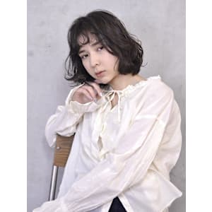 アッシュブラウンレイヤーロブ