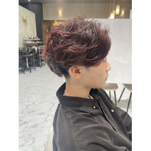 フェザーパーマ×レッドブラウン