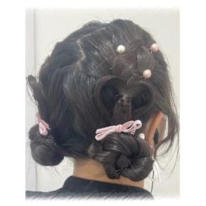 全方位可愛い！ハートツインお団子♪_ユウ