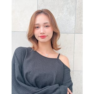 20代・30代【ブリーチなしＷカラー×くびれロブ】