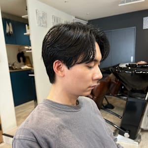 メンズ/センターパート/ナチュラル