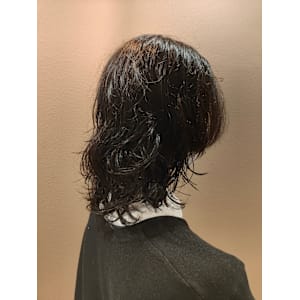 レイヤーパーマ/レイヤースタイル/癖毛風パーマ【島袋蛍月】