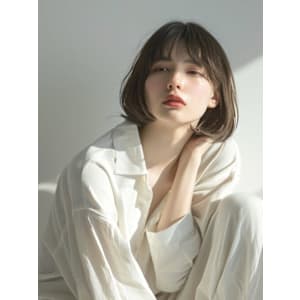 【Luana難波】大人ニュアンスボブ×シアーグレージュ