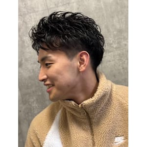 ツーブロアップバング