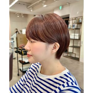 ショート×マッシュショート×丸み×前髪あり×横浜