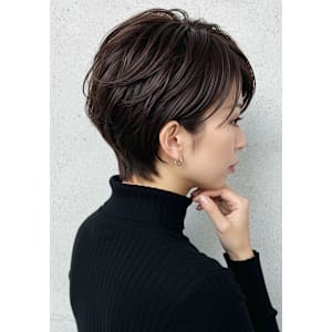 30代40代50代大人ショート髪質改善白髪染め根元パーマ