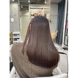 髪質改善　ミディアム　伸ばしかけ　こなれ巻き