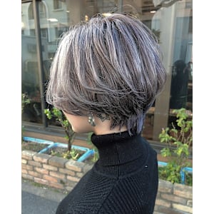＊ハンサムショート×シルバーグレージュ