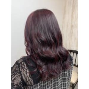 ブリーチなしWカラー×チェリーピンク