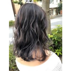 ＊ホワイトハイライト×パープルグレージュ