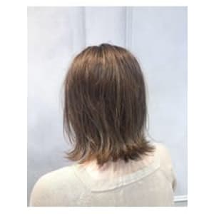 外ハネボブ×ミルクティーベージュ