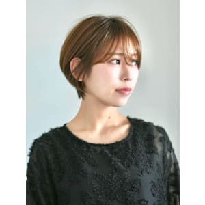 前下がりショート・ボブ/絶壁解消/前髪あり/40代/30代