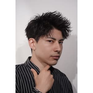 ジェットモヒカン/アップバング/スパイキーショート/メンズ
