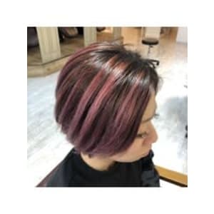 ショートグラデーション春カラー