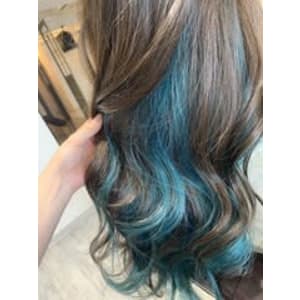 ターコイズブルーカラー(インナーカラー)