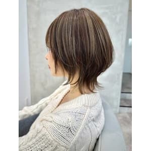 ネオウルフ×ハイライト　ウルフカット　ウルフ