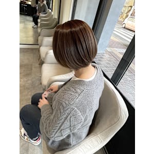 髪質改善/縮毛矯正/酸性ストレート/イルミナカラー/ショート