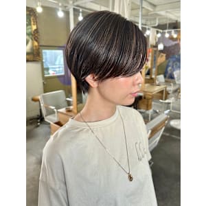 ハンサムショート×ハイライト