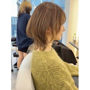 横顔もオシャレな小顔ネオウルフ☆　ウルフカット