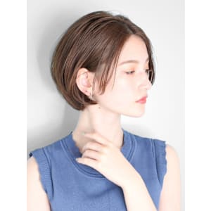 ショート・ボブ/面長/前髪なし/絶壁解消/30代/40代/