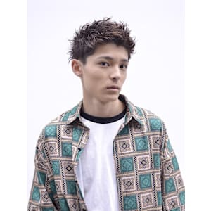 アップバング/スパイキーショート