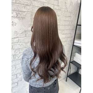 ブリーチなし艶カラーブラウンベージュ池袋