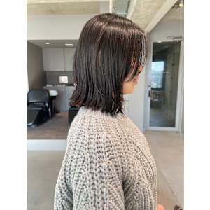 ｛kando hair｝アッシュ/グレー/切りっぱなし