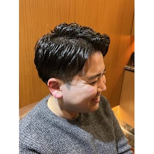 銀座　アイロンパーマ　サイドフィット　理容室