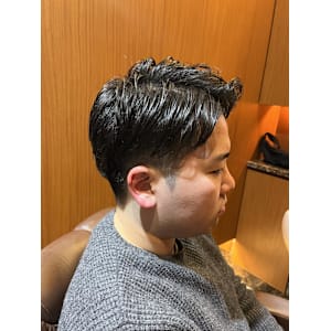 銀座　アイロンパーマ　サイドフィット　理容室