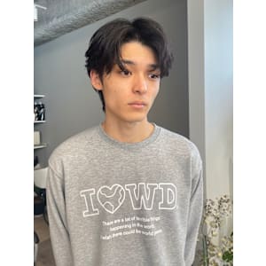 メンズニュアンスセンターパート