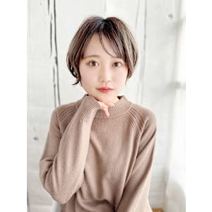 ショートカット/ショートヘア/イルミナカラー/ドライカット