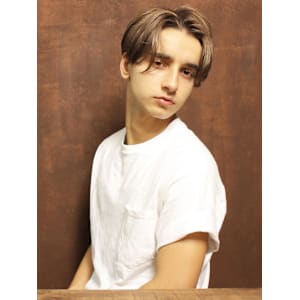 外国人風センターパート