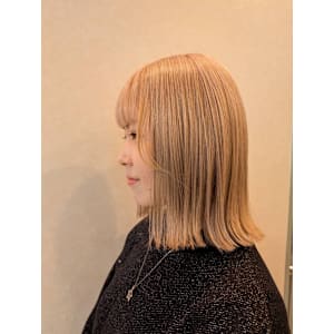 ミルクティーブロンド×外ハネボブ