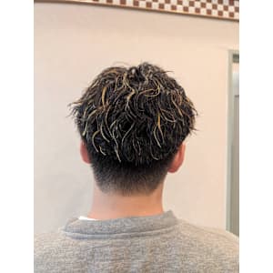 ツイスパパーマ×ハイライト