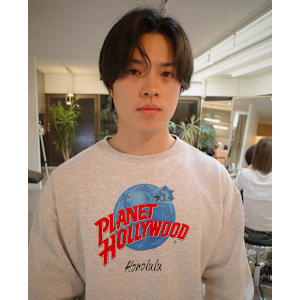 ニュアンスパーマ/メンズ/メンズカット/パーマ/センターパー