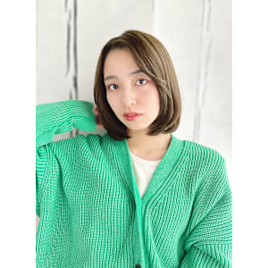 20代30代40代　重めカジュアル外国人透明感小顔ボブ