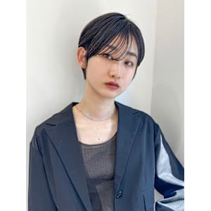 イメチェン外ハネボブ美髪ワイドバングレイヤーショート/原宿