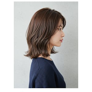 30代40代50代外はねボブレイヤー髪質改善酸性ストレート縮