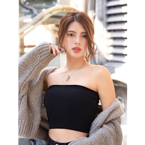 小顔おくれ毛顔周り似合わせカット×うるつやモテ髪大人女子