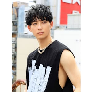 甘いツーブロック×韓国風刈り上げマッシュ